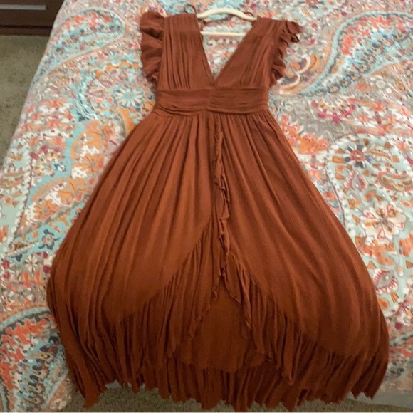 Free People Rust Midi Dress - Picture 3 of 3